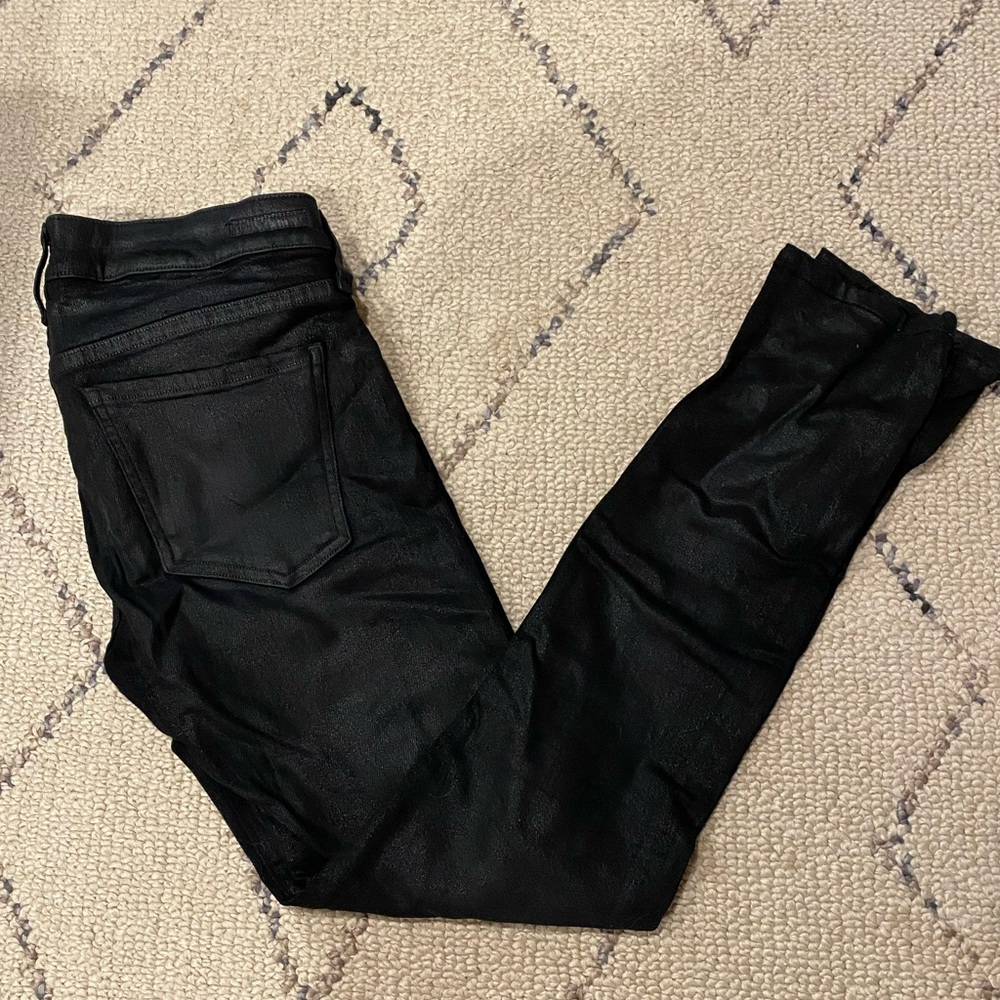 Citizens of humanity metallic black skinny jeans. Size 28.